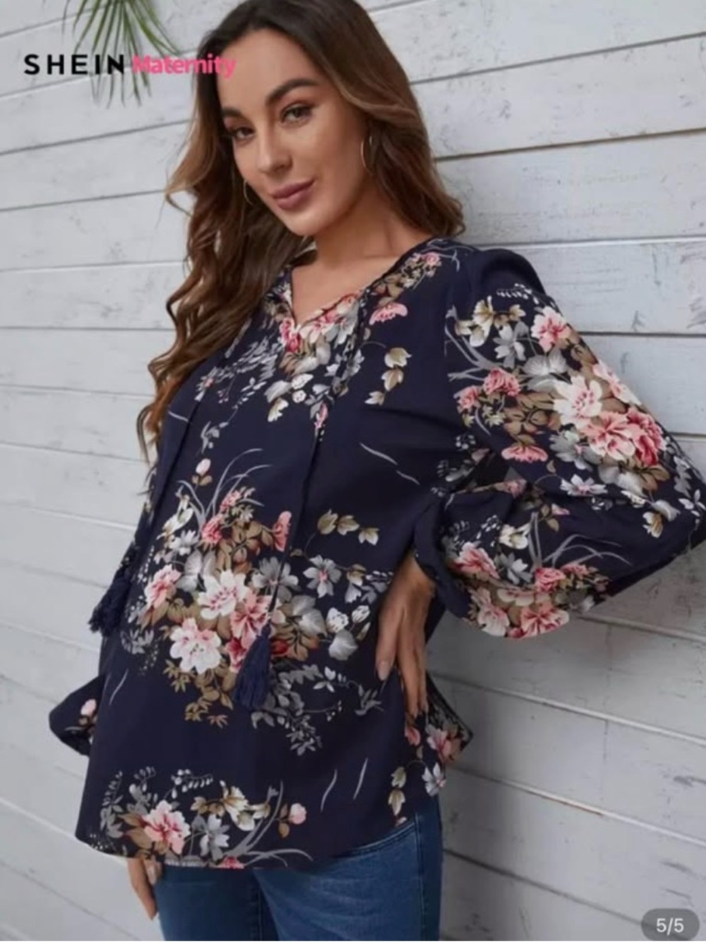 Floral Maternity Top Size 14 / XXL